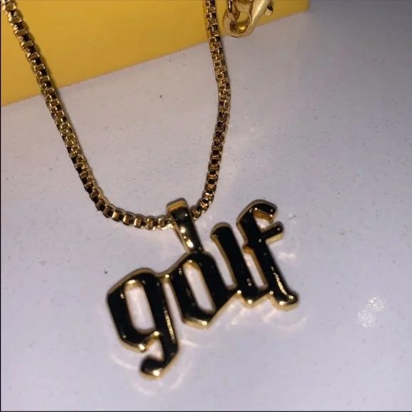 18k Gold Plated Golf Wang Olde Chain GOLF Wang Olde Necklace Tyler